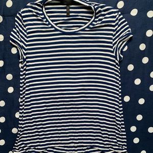 BCBG Open Back Nautical Top